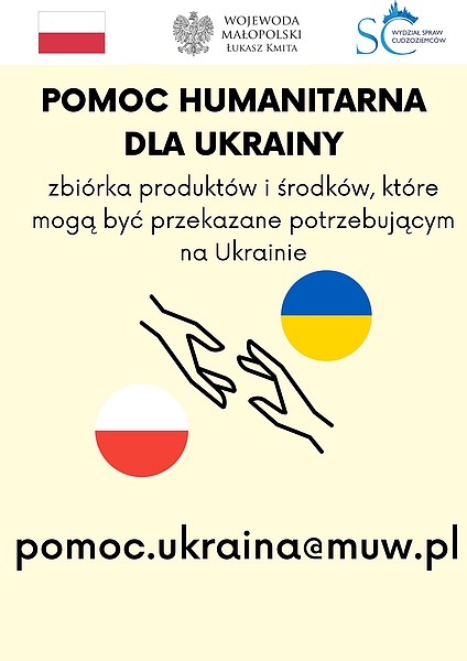 Lista produktów i środków dla Ukrainy