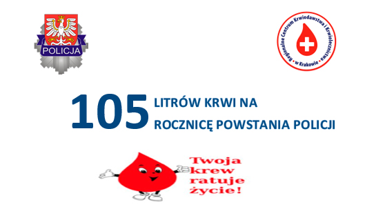 105 litrów krwi na 105. rocznicę powstania Policji