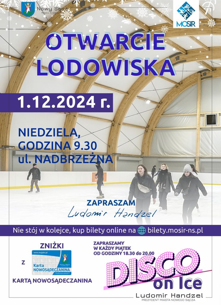 Lodowisko nowy sącz otwarcie
