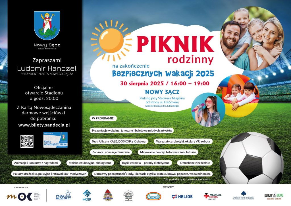 Piknik Rodzinny na zakończenie wakacji w Nowym Sączu