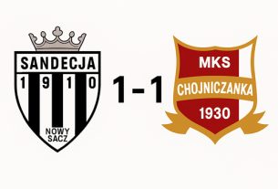 Sandecja – Chojniczanka 1:1. Historyczny powrót na nowy stadion w Nowym Sączu