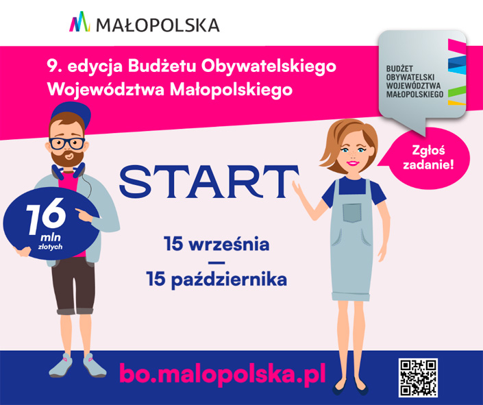 Ruszył nabór do 9. edycji Budżetu Obywatelskiego Województwa Małopolskiego