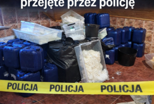 Ponad pół tony narkotyków o czarnorynkowej wartości około 22,5 mln zł nie trafi na ulice. To efekt wielomiesięcznej pracy policjantów z Sądecczyzny, którzy rozbili zorganizowaną grupę przestępczą zajmującą się produkcją i dystrybucją nielegalnych substancji. Funkcjonariusze zatrzymali trzy osoby, a sąd zdecydował o ich tymczasowym aresztowaniu. Sprawa ma charakter rozwojowy.