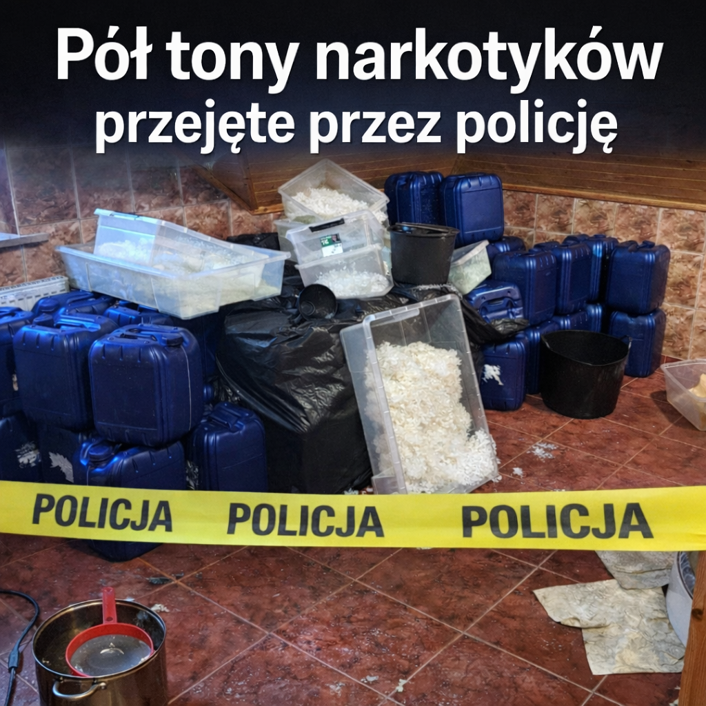 Ponad pół tony narkotyków o czarnorynkowej wartości około 22,5 mln zł nie trafi na ulice. To efekt wielomiesięcznej pracy policjantów z Sądecczyzny, którzy rozbili zorganizowaną grupę przestępczą zajmującą się produkcją i dystrybucją nielegalnych substancji. Funkcjonariusze zatrzymali trzy osoby, a sąd zdecydował o ich tymczasowym aresztowaniu. Sprawa ma charakter rozwojowy.