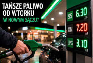 tańsze paliwo Nowy Sącz, ceny paliw Nowy Sącz 2026