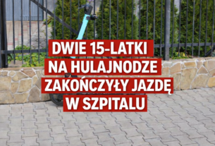 Wypadek nastolatek w Nowym Sączu – jechały we dwie na hulajnodze Na drogach