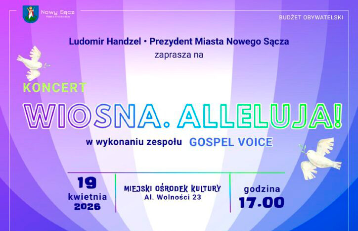 Wielkanocny koncert „Wiosna. Alleluja!” już 19 kwietnia. Gospel na żywo w MOK