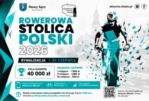 Nowy Sącz walczy o tytuł Rowerowej Stolicy Polski 2026