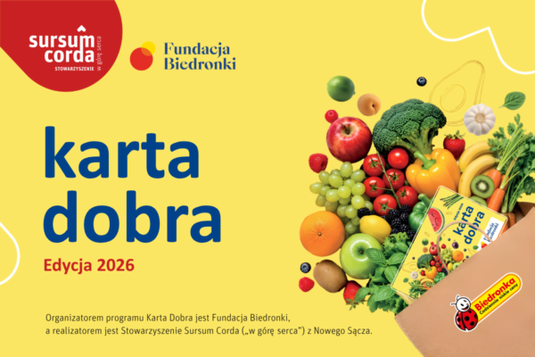 Karta Dobra 2026/2027 - program wsparcia dla seniorów 65+ z Nowego Sącza i powiatu nowosądeckiego.