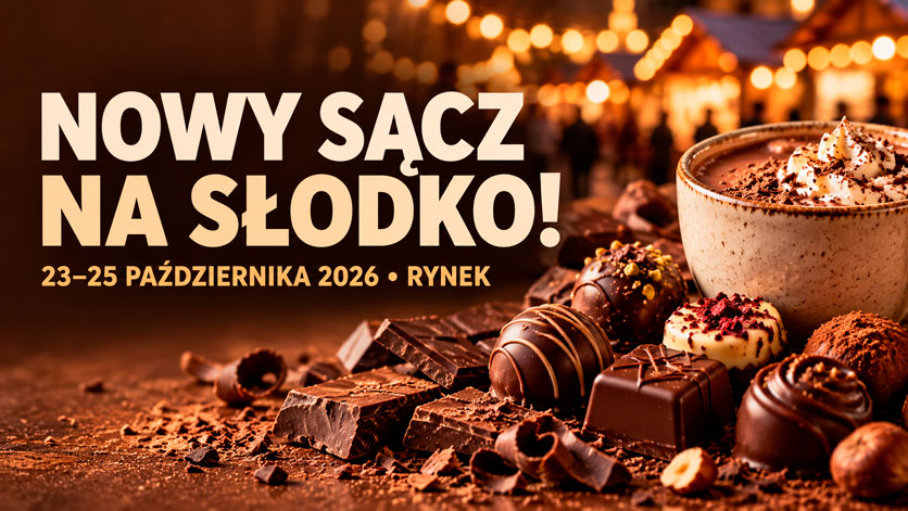 Festiwal Czekolady na nowosądeckim rynku – praliny, gorąca czekolada i rodzinne atrakcje